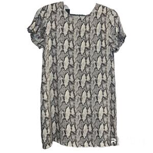 Olivaceous Women’s Tan Snake It Print Mini Dress NWT Size Large